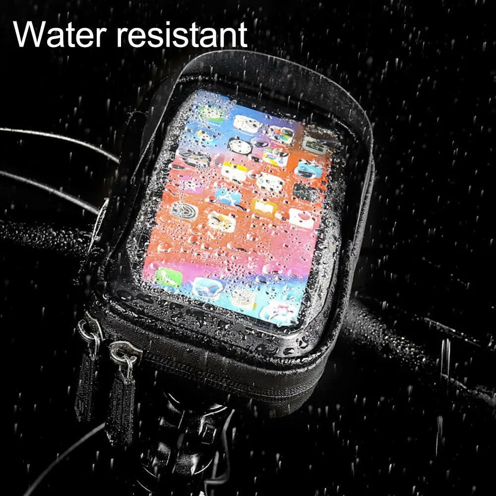 Mobile Bicycle Handlebar Stand Waterproof Bike Phone Holder Wall Motorcycle Handlebar Mount Bag For iPhone Samsung Phone Support