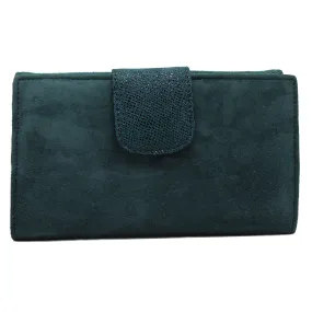 Mula - Teal suede wallet