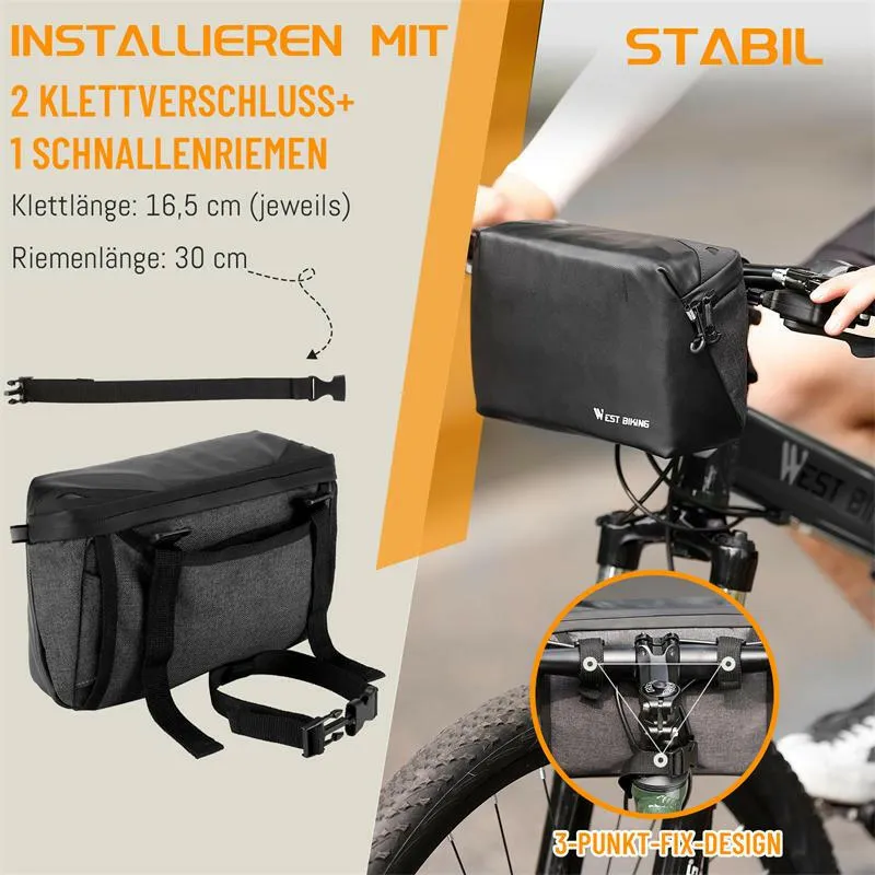 Multifunctional Bike Handlebar Bag Electric Scooter Front Pocket Shoulder Chest Bag MTB Road Cycling Accessories