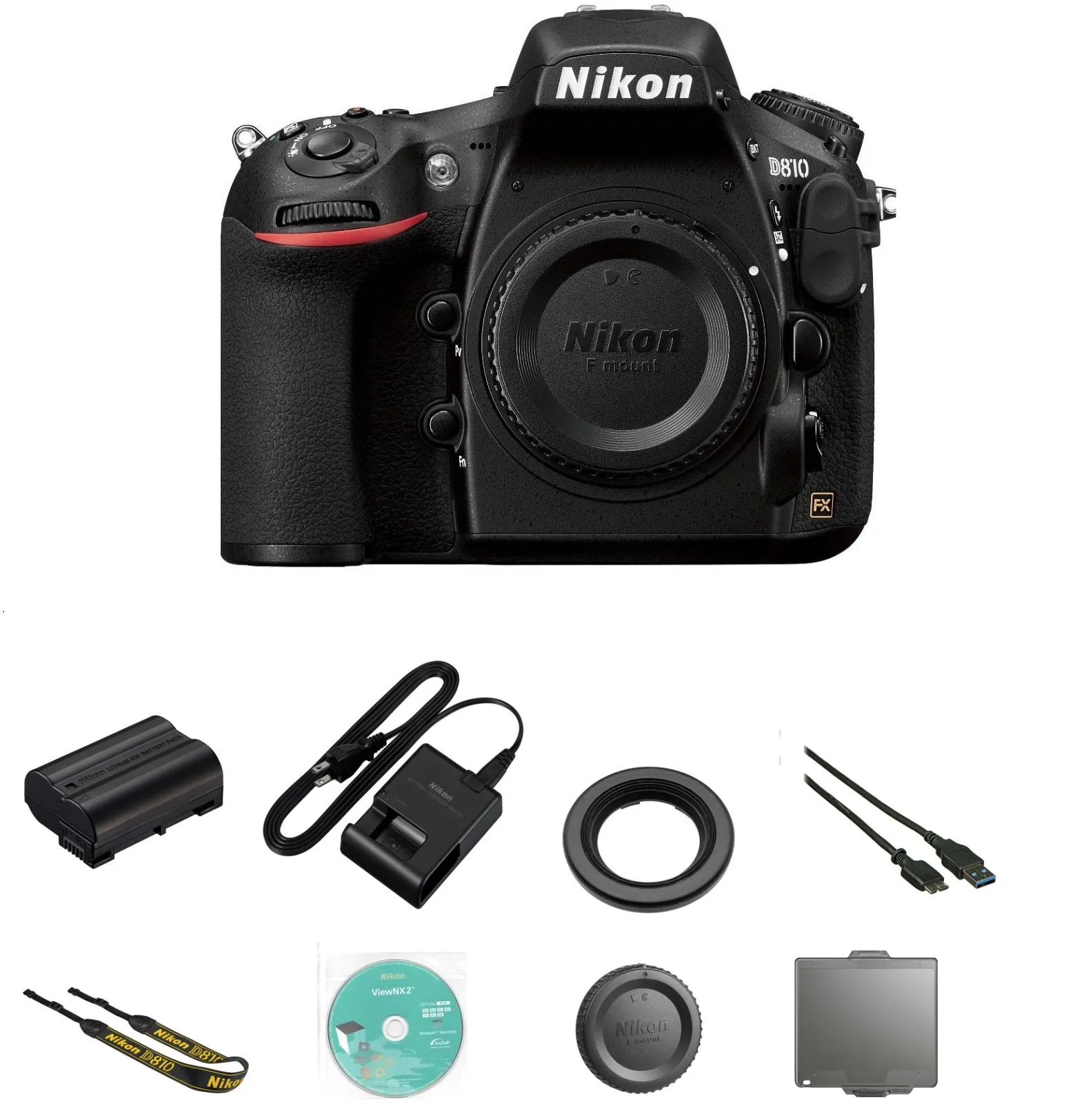 Nikon D810 DSLR Camera with 50mm 1.8G &amp; AF 70-300mm Lenses Supreme Bundle