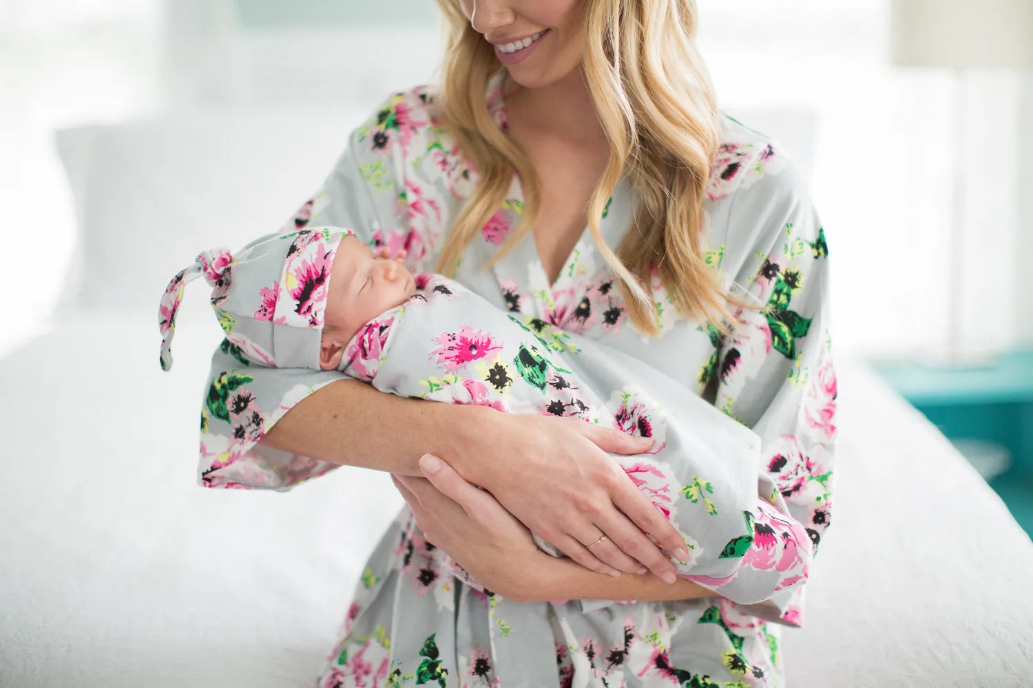 Olivia Robe & Newborn Swaddle Blanket Set