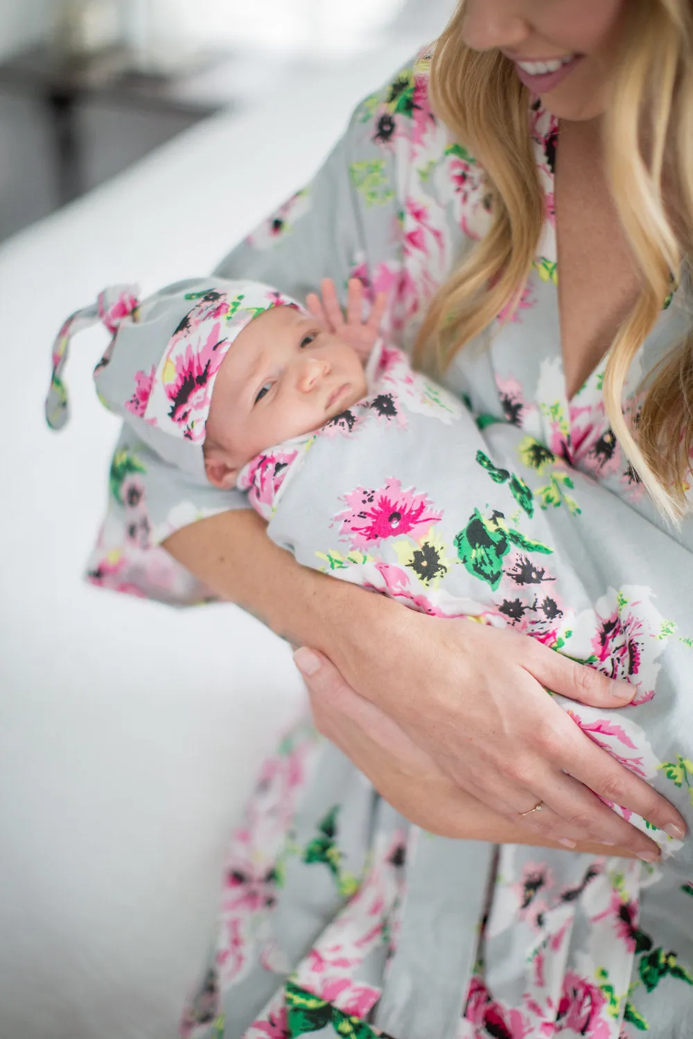 Olivia Robe & Newborn Swaddle Blanket Set