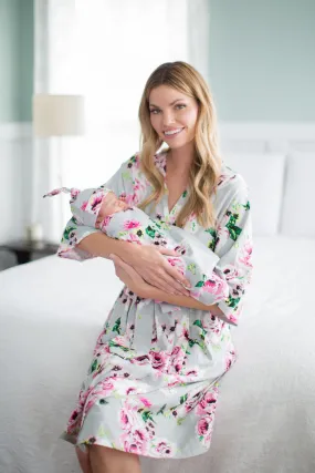 Olivia Robe & Newborn Swaddle Blanket Set