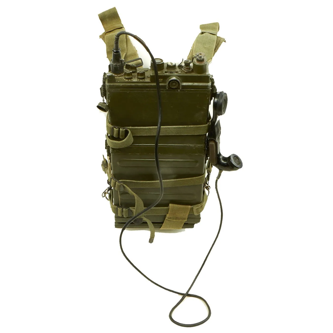 Original U.S. Korean & Vietnam War RT-176 AN/PRC-10 Backpack Radio Rig - Serial No. 7155