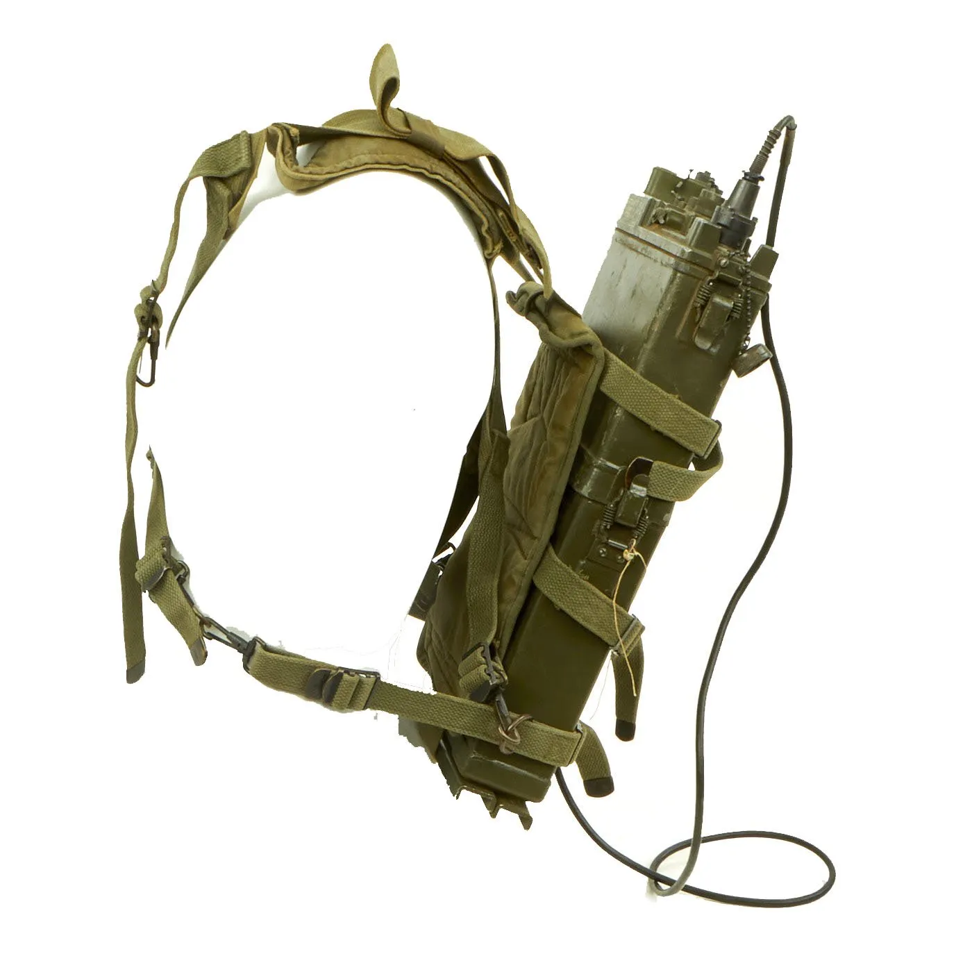 Original U.S. Korean & Vietnam War RT-176 AN/PRC-10 Backpack Radio Rig - Serial No. 7155