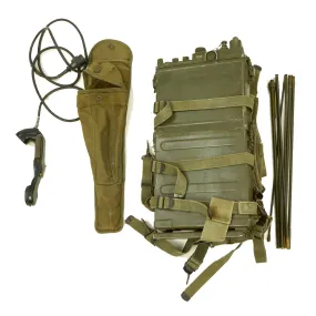 Original U.S. Korean & Vietnam War RT-176 AN/PRC-10 Backpack Radio Rig - Serial No. 7155