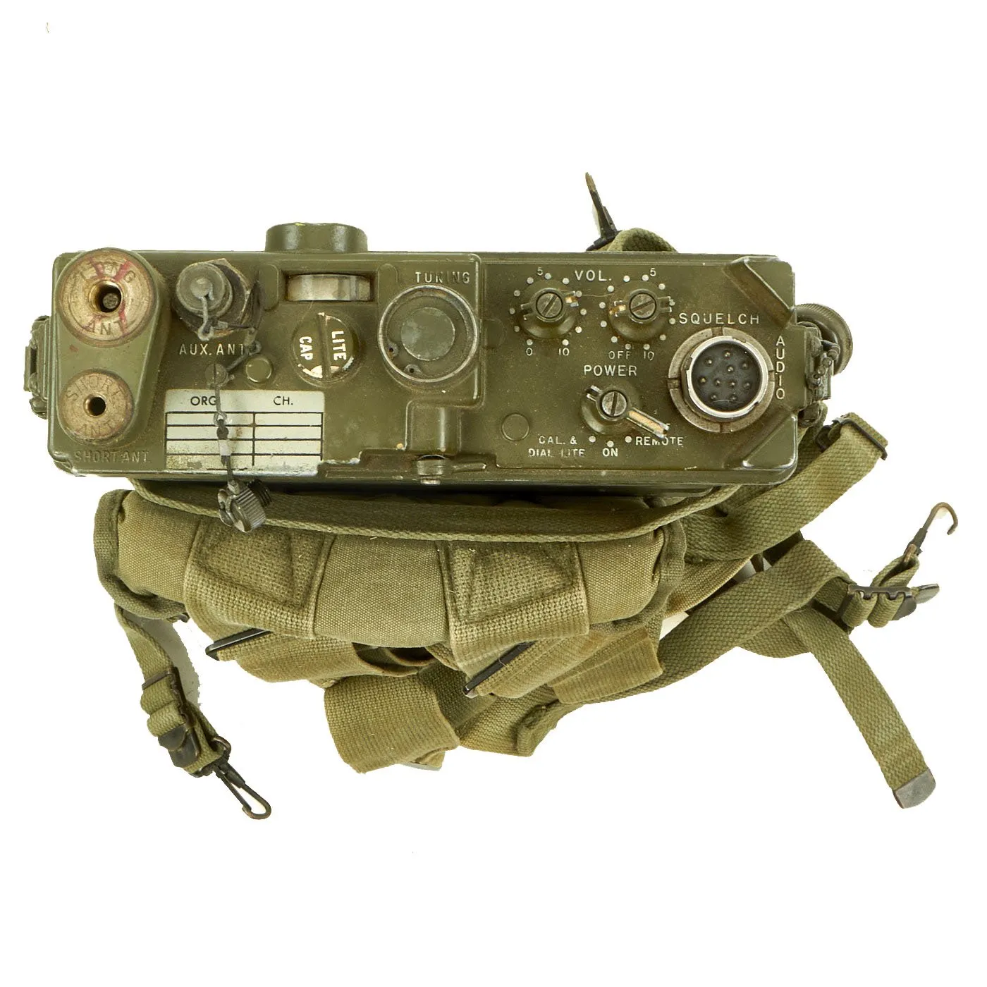 Original U.S. Korean & Vietnam War RT-176 AN/PRC-10 Backpack Radio Rig - Serial No. 7155