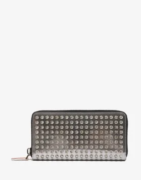 Panettone Silver Leather Diams Spikes Wallet -