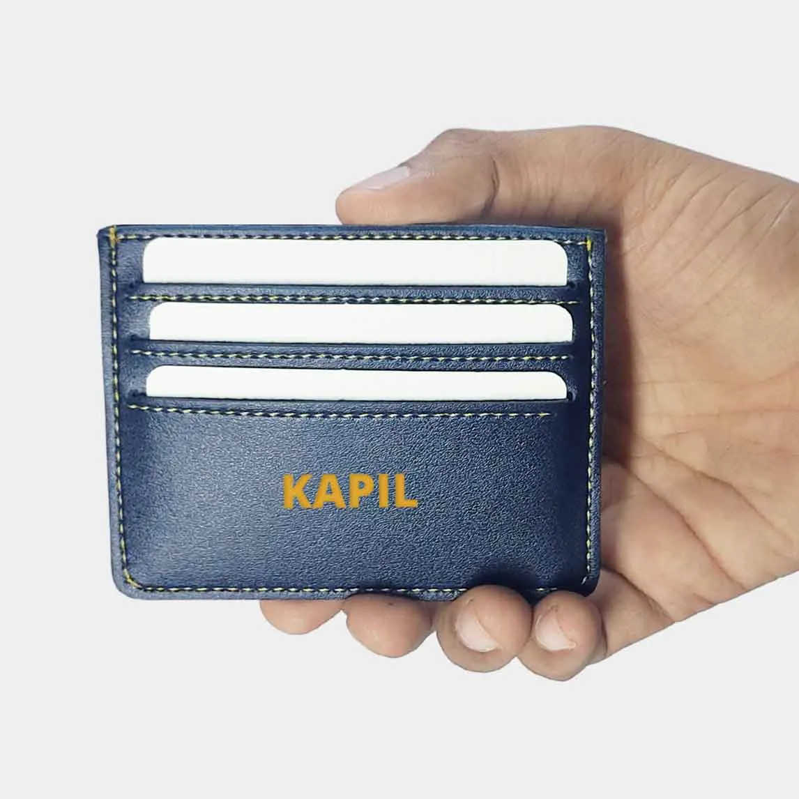 Personalized Credit Card Wallet Holder for Mens - Add Name