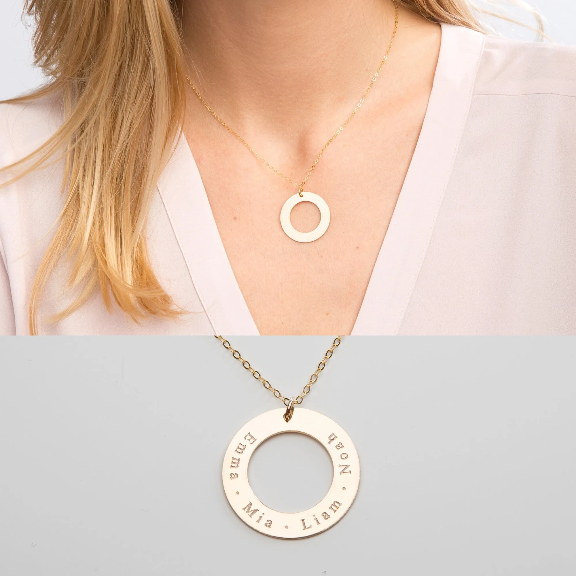 Personalized Family Name Necklace - CG390N. Starts at