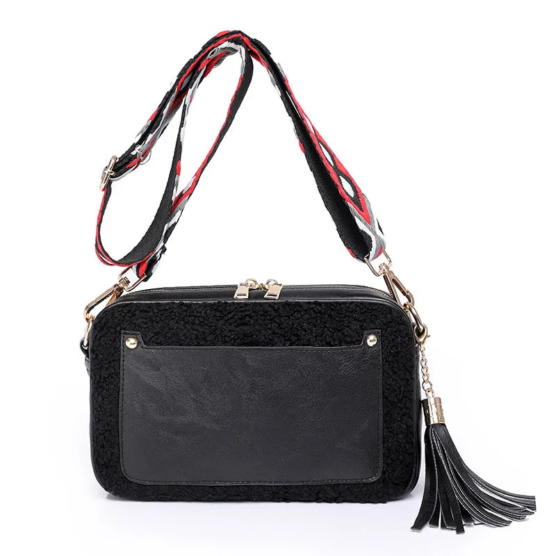 Plush Women Shoulder Bag Winter Mini Bags Handbag Fluffy Female Bag