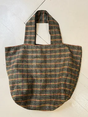 Port Bag (Tote) in Autumn Check Wool