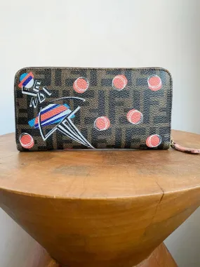 PRINTED MONOGRAM CONTINENTAL WALLET