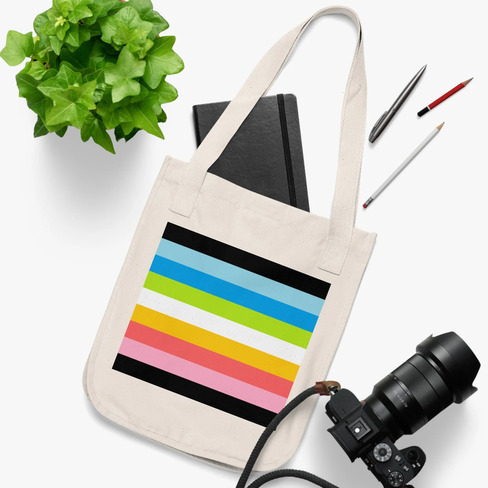 Queer Pride Organic Canvas Tote Bag - Eco-Friendly & Stylish