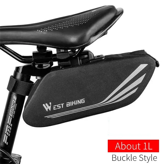 Rainproof Bicycle Bag 3D Shell Reflective Seatpost Saddle Bag Shockproof MTB Road Bike Bag Cycling Accessories