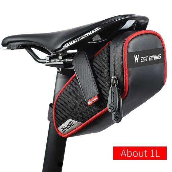 Rainproof Bicycle Bag 3D Shell Reflective Seatpost Saddle Bag Shockproof MTB Road Bike Bag Cycling Accessories