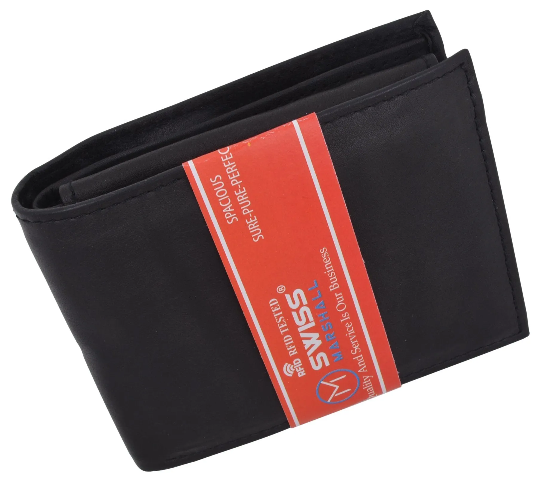 RFID Blocking Mens Fixed Flap Up Bifold Credit Card ID Wallet RFIDCN53