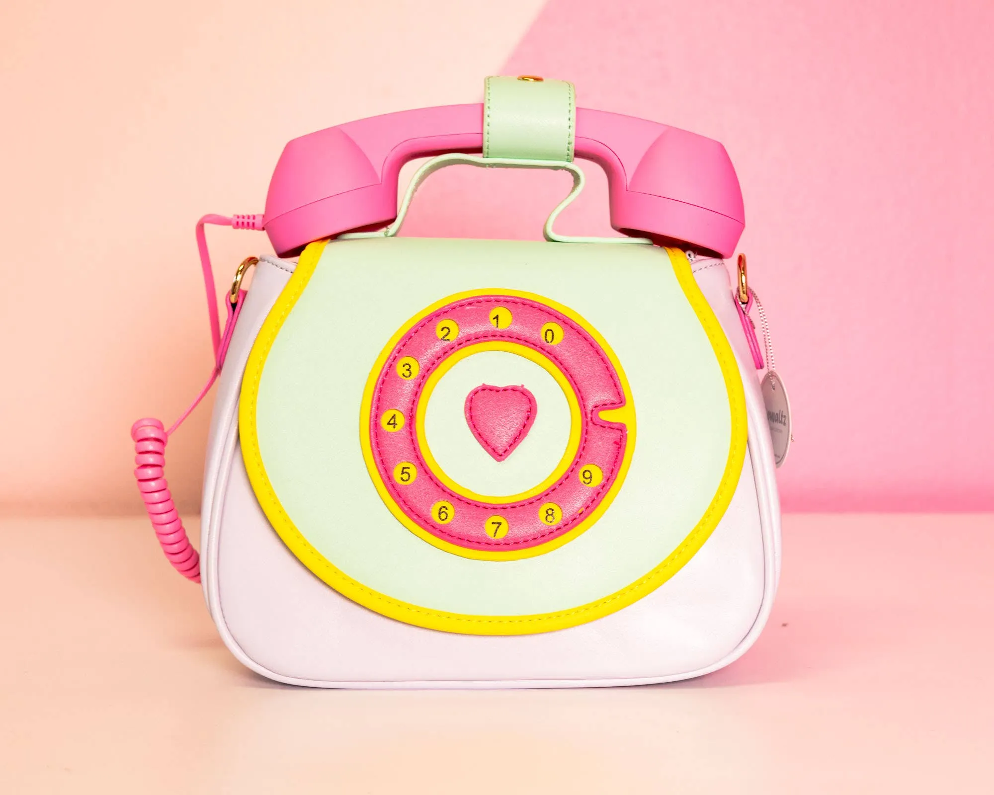 Ring Ring Phone Convertible Handbag: Cotton Candy Mint Green