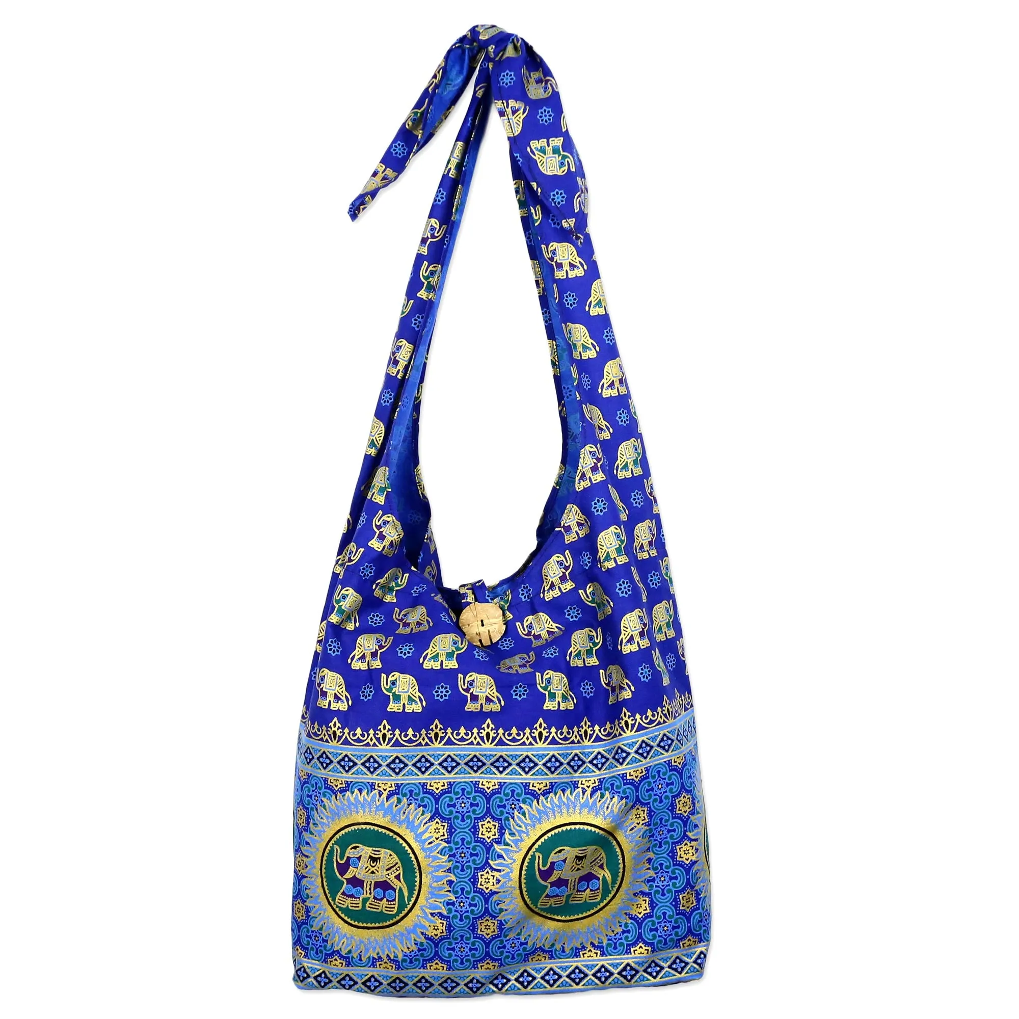 Royal Thai Elephant Cotton Shoulder Bag