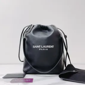 Saint Laurent Ysl Teddy Bucket Bag With Pouch