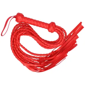 Sexy Red Braided Faux Leather Flogger