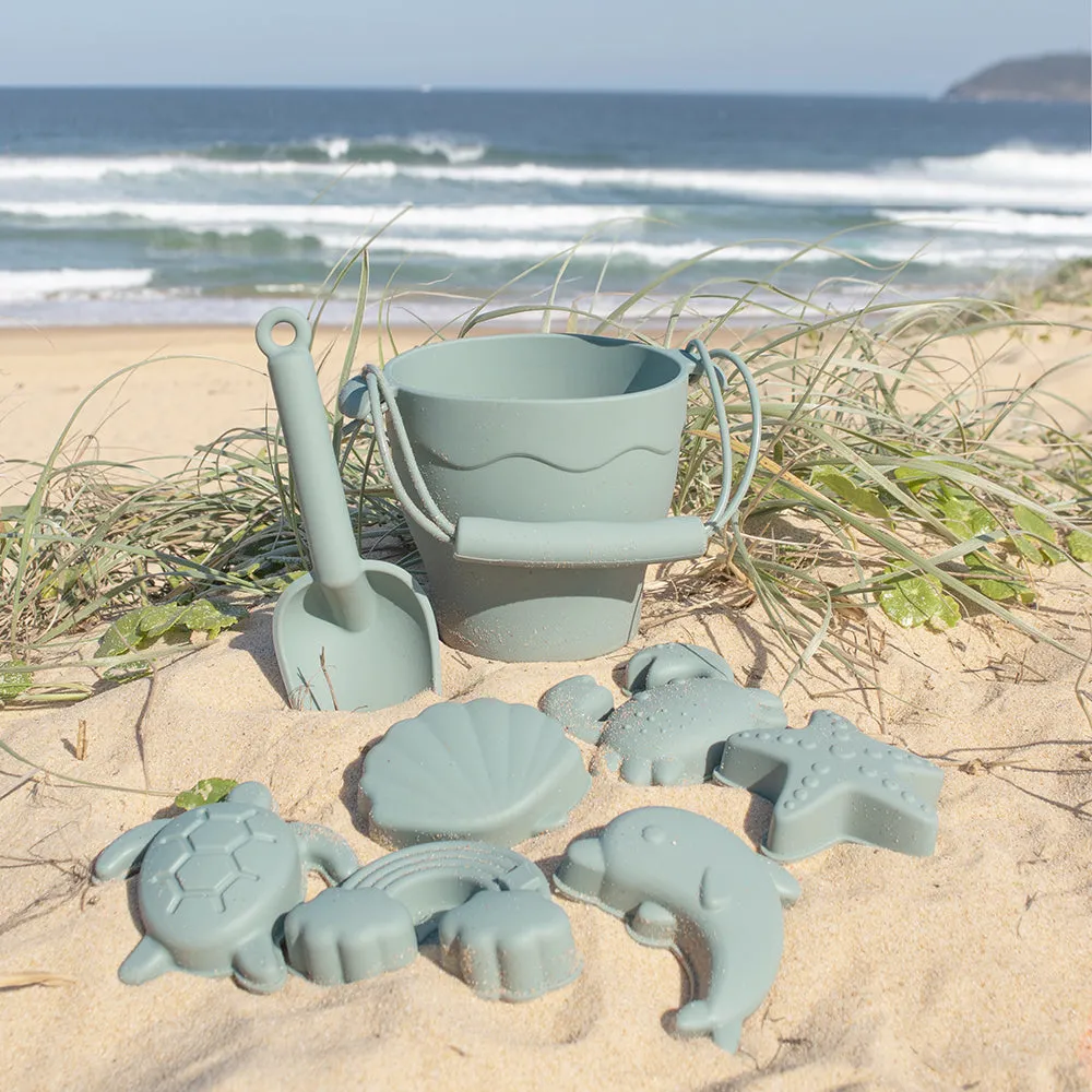 Silicone 8pc Beach Set - Sage