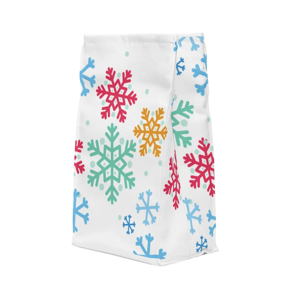 snowflake polyester Lunch Bag