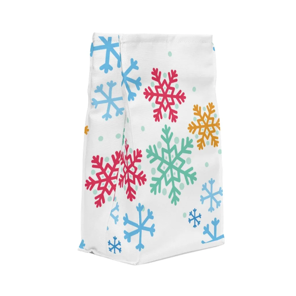 snowflake polyester Lunch Bag