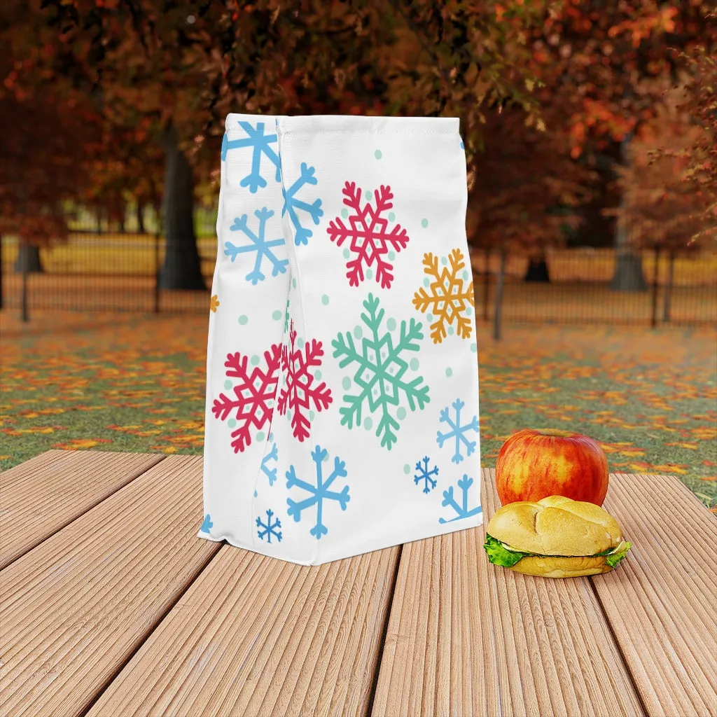 snowflake polyester Lunch Bag