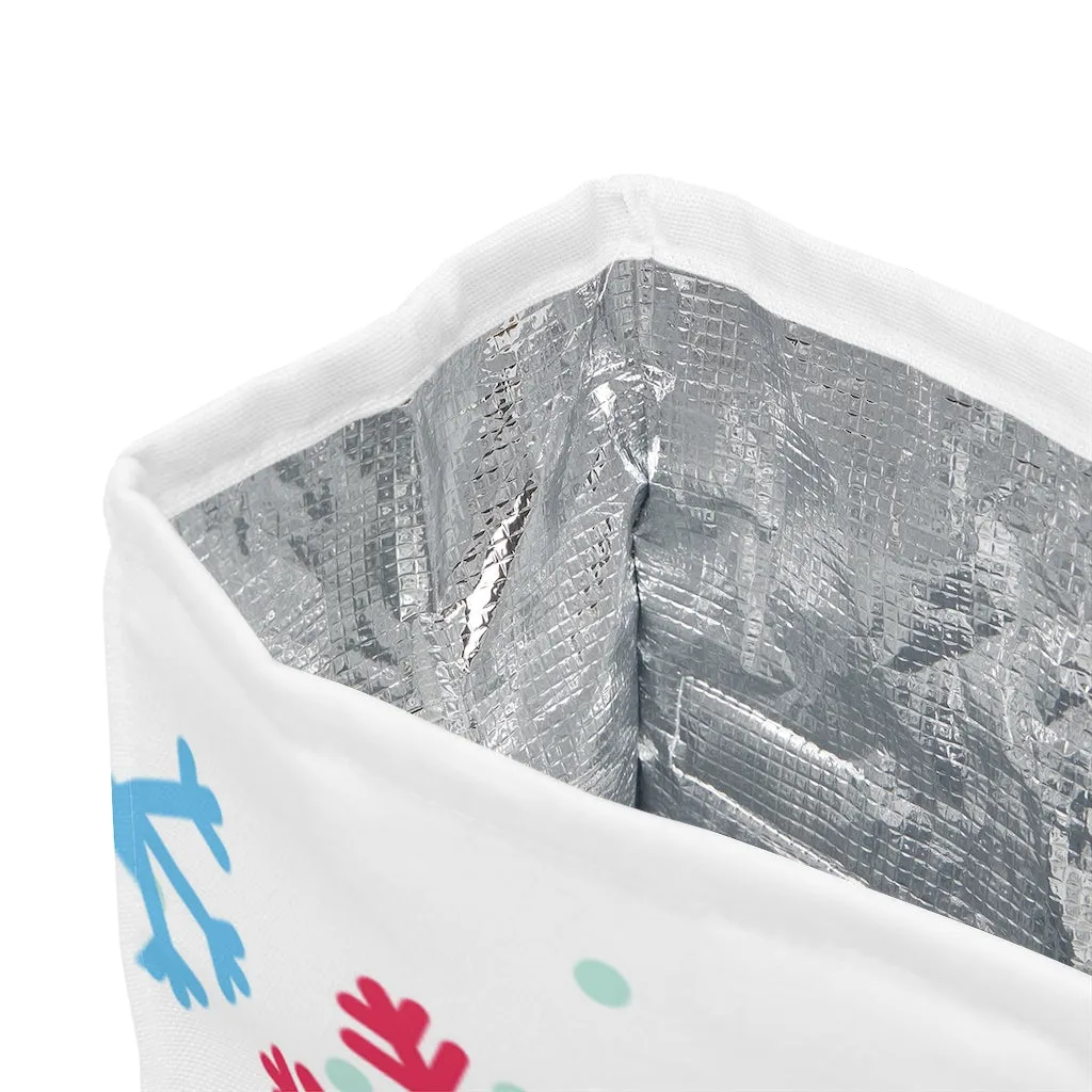 snowflake polyester Lunch Bag