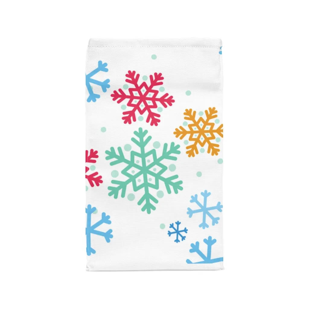 snowflake polyester Lunch Bag