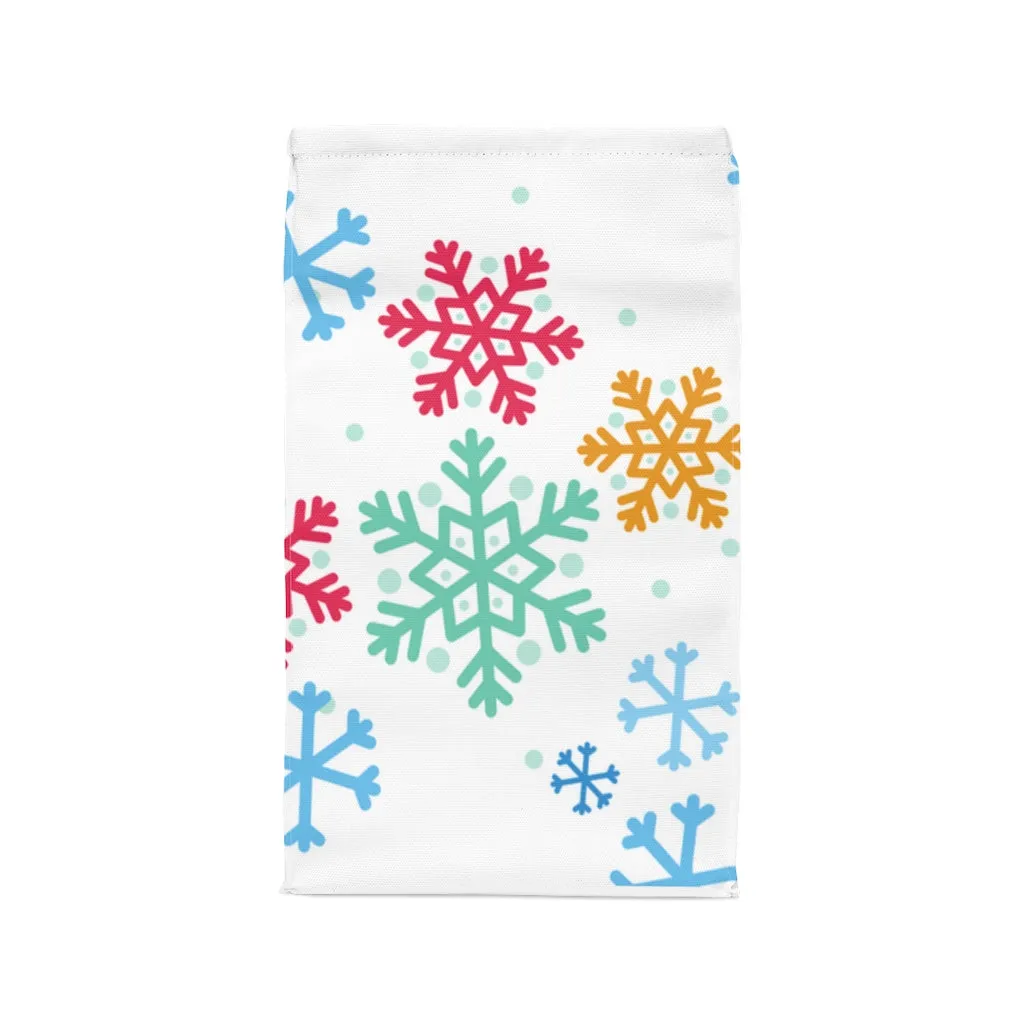 snowflake polyester Lunch Bag