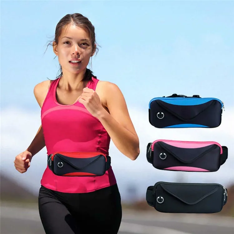 Sports Running Mobile Phone Waterproof Waist Bag, Specification:iPhone Universal(Red)