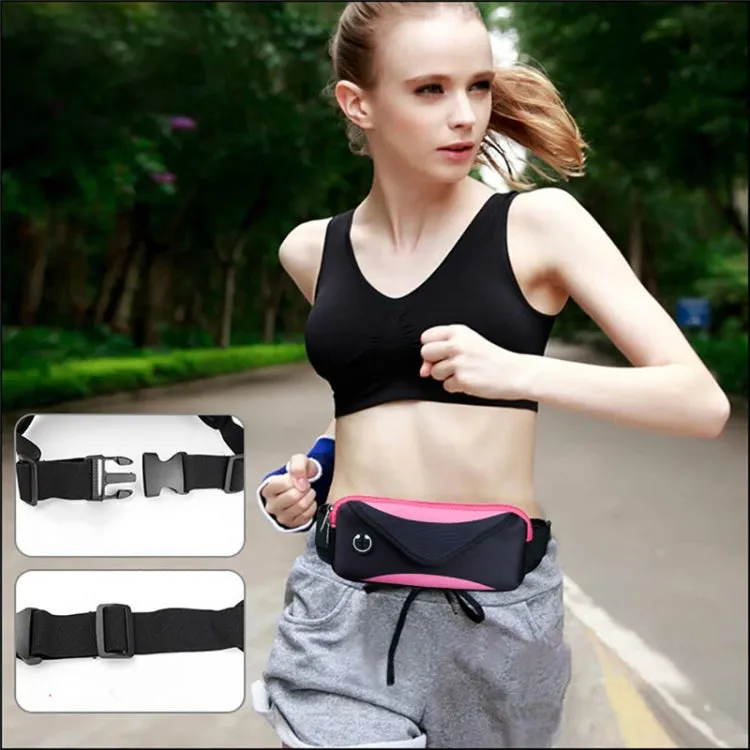 Sports Running Mobile Phone Waterproof Waist Bag, Specification:iPhone Universal(Red)