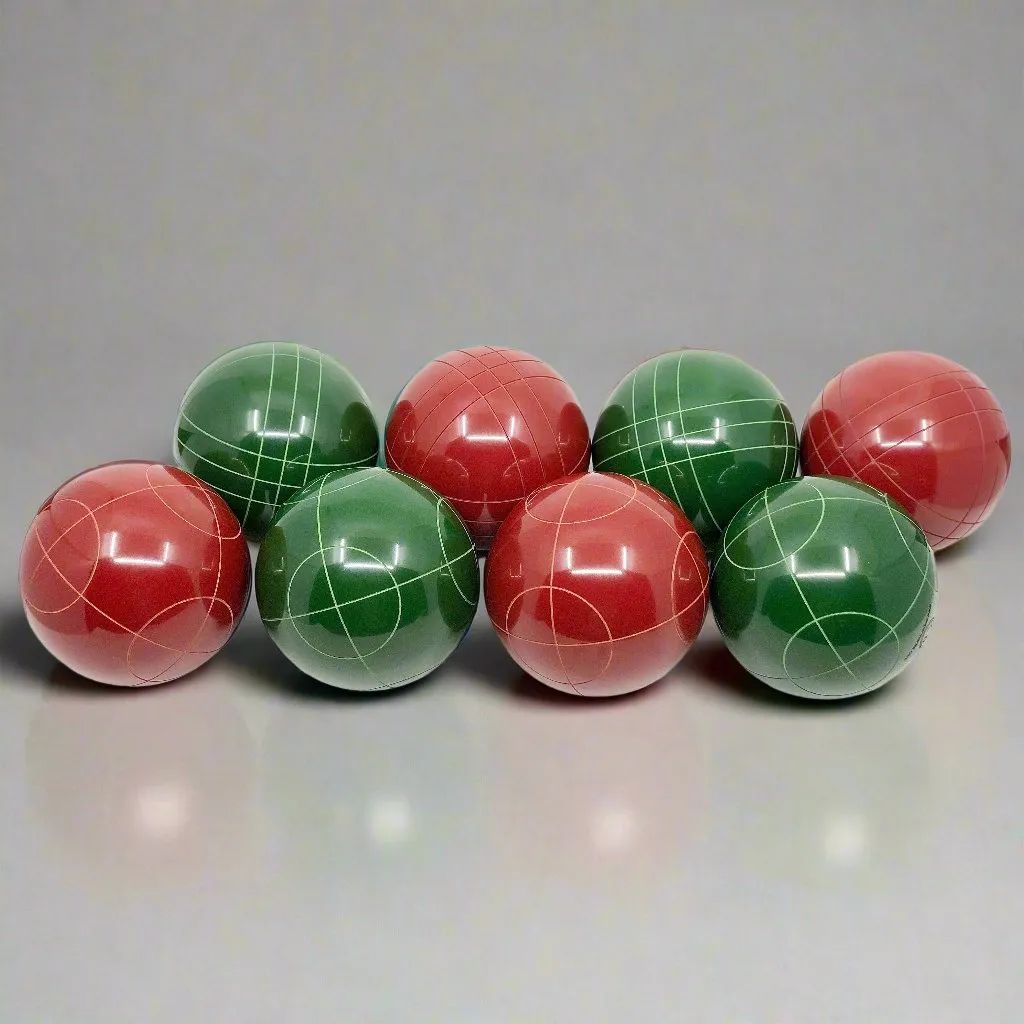 Super Martel Professional Bocce Ball Set 107mm, Tournament Rated, Made in Italy