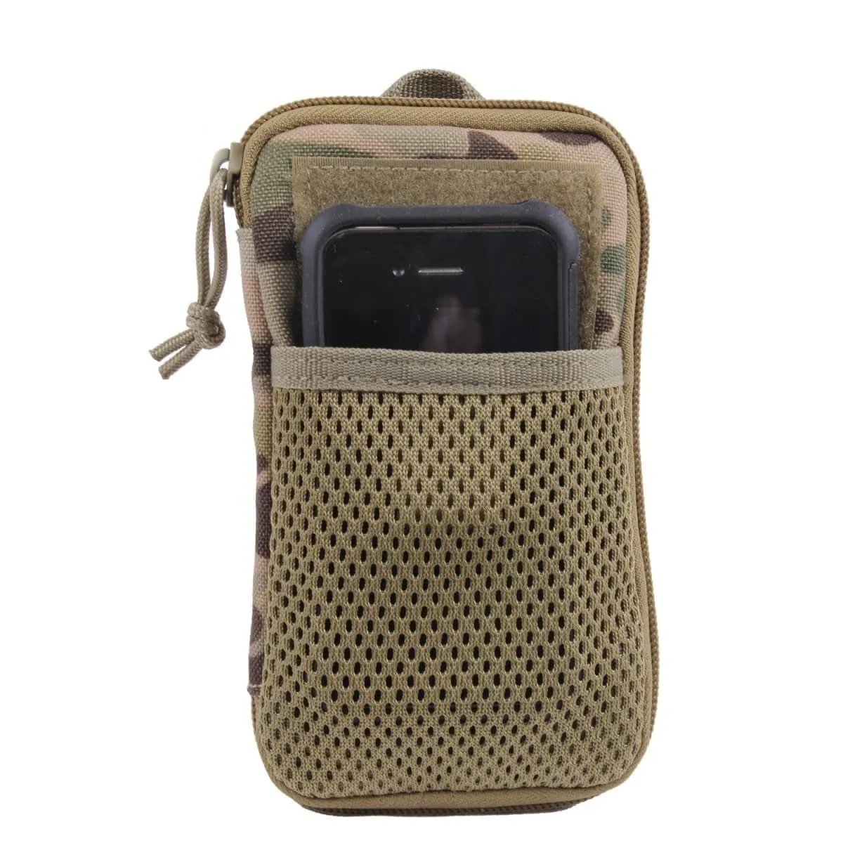 Tactical MOLLE EDC Wallet and Phone Pouch Multicam