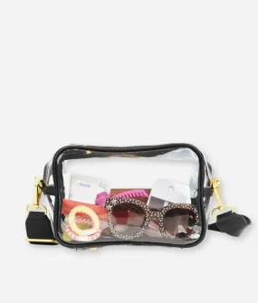 The Clear Crossbody - Black