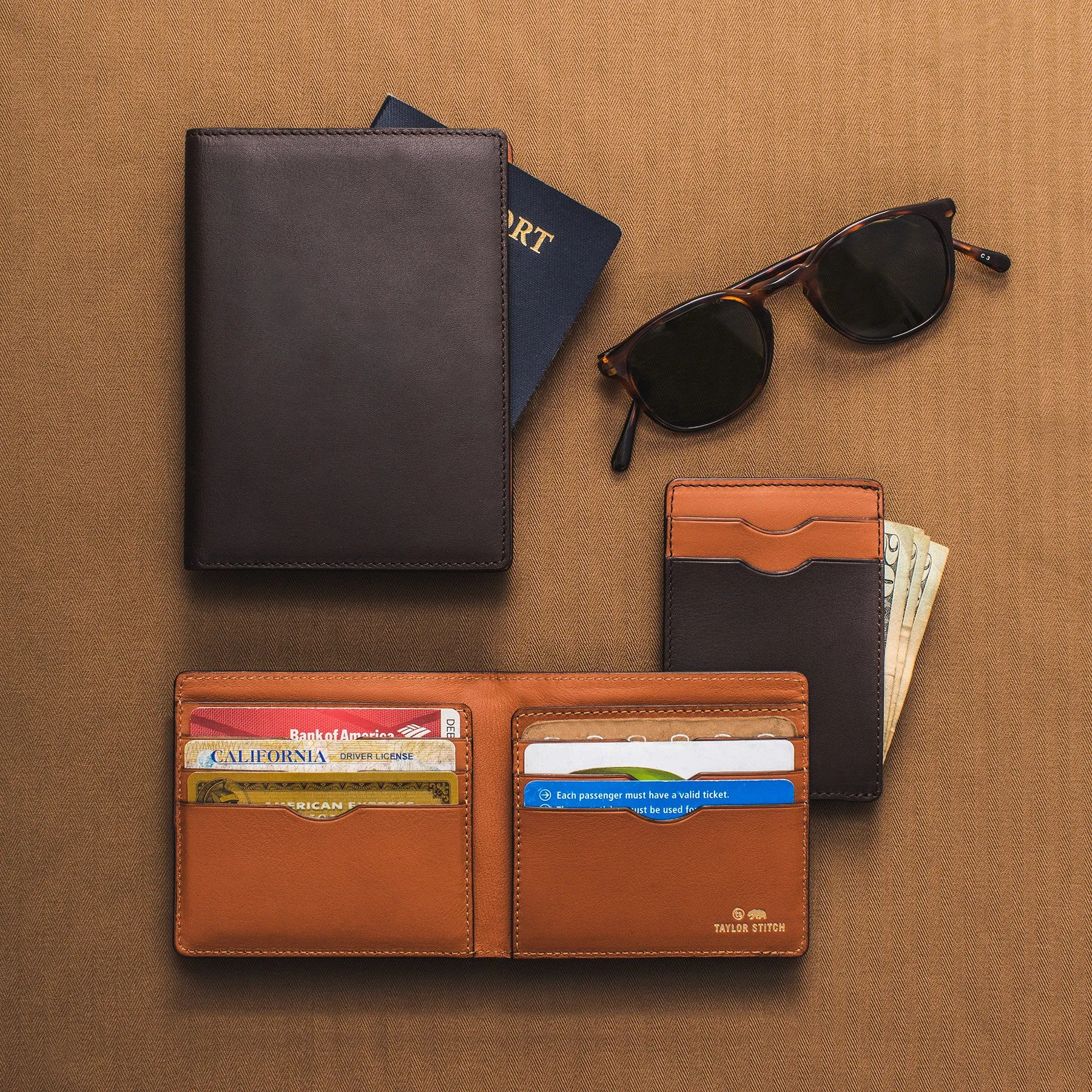 The Minimalist Wallet in Brown