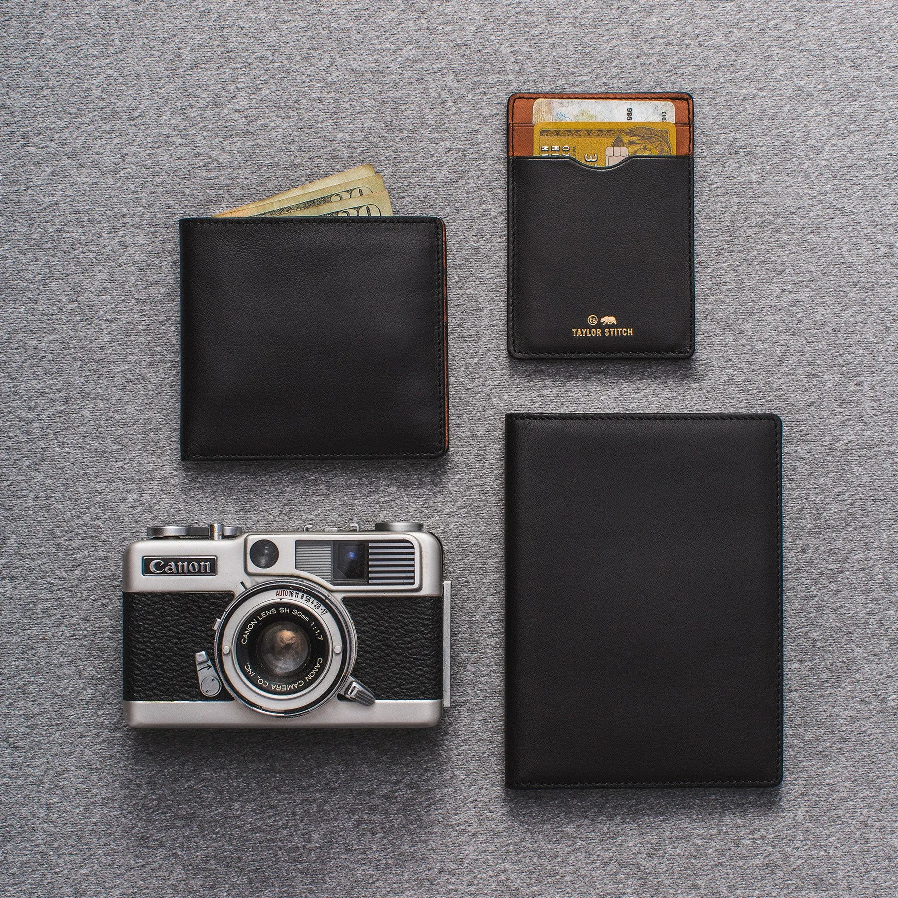 The Passport Wallet in Black