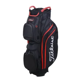 TITLEIST 2022 Cart 15 Cart Bag (Black/Black/Red)