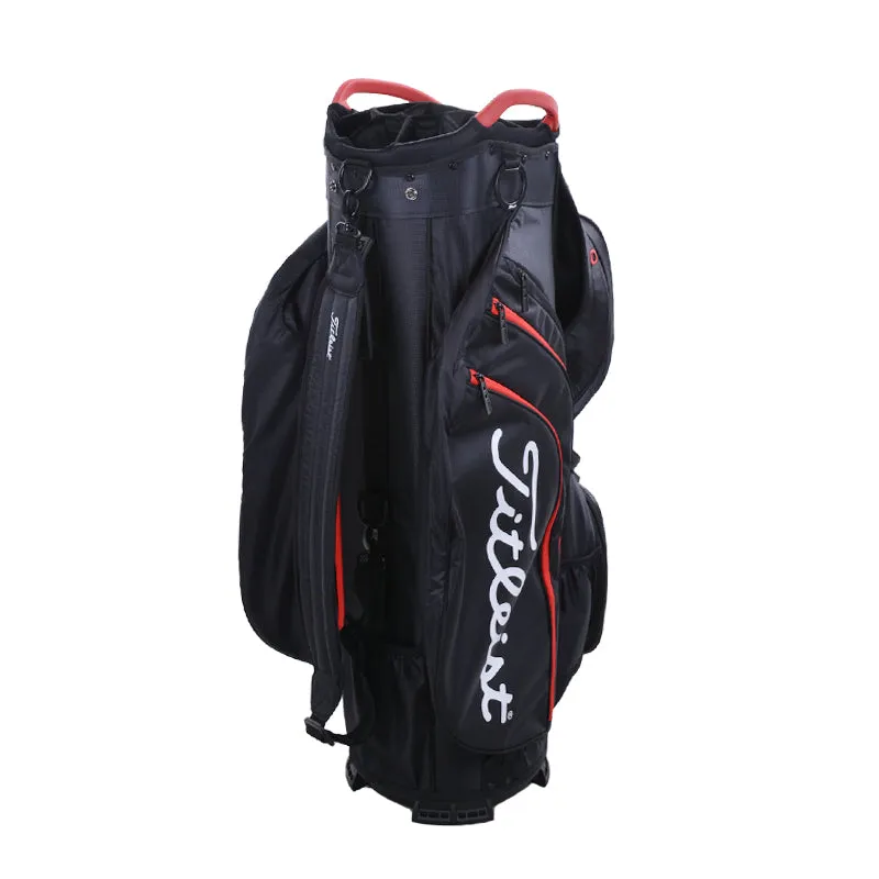 TITLEIST 2022 Cart 15 Cart Bag (Black/Black/Red)