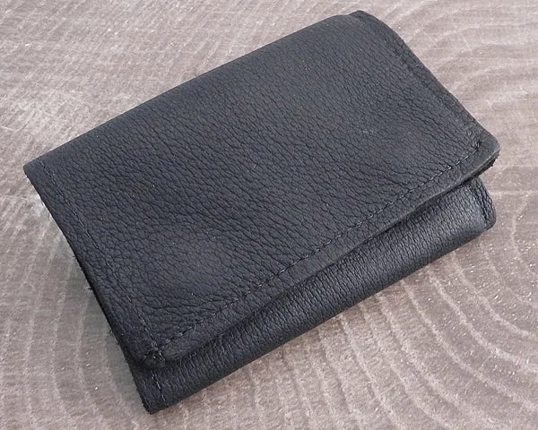 Trifold Wallet Smoke Grey Leather