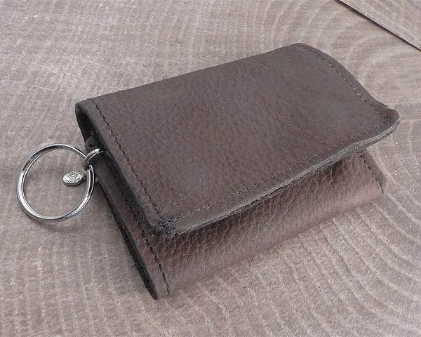 Trifold Wallet Smoke Grey Leather