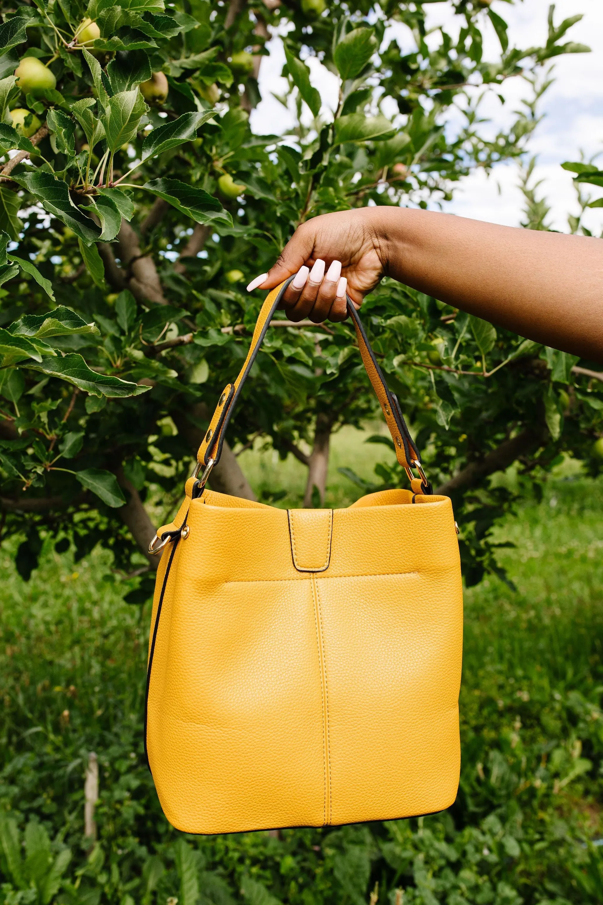 Tuscan Gold Bucket Bag