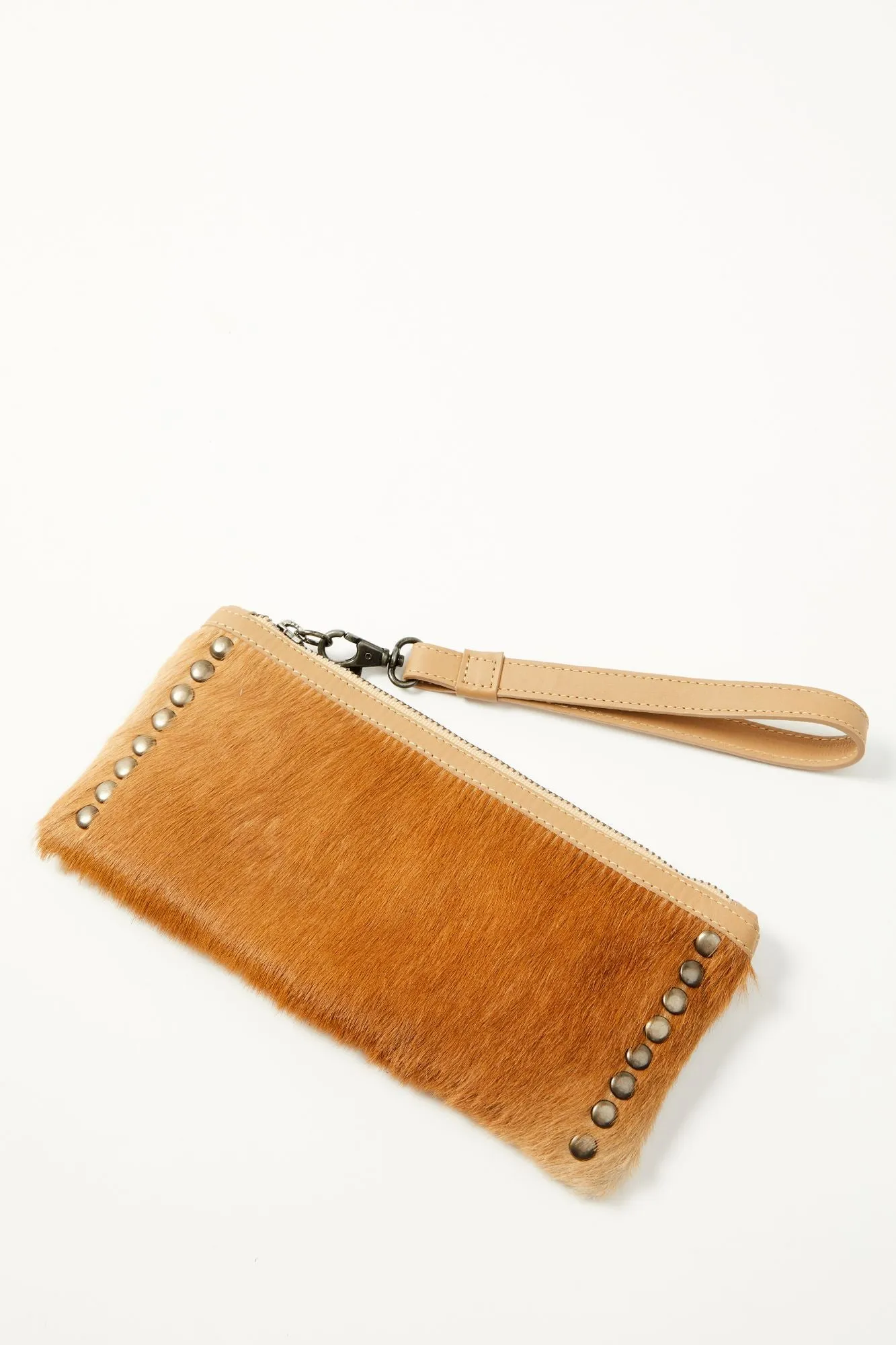 Upland Drive Hair-On Wallet Wristlet