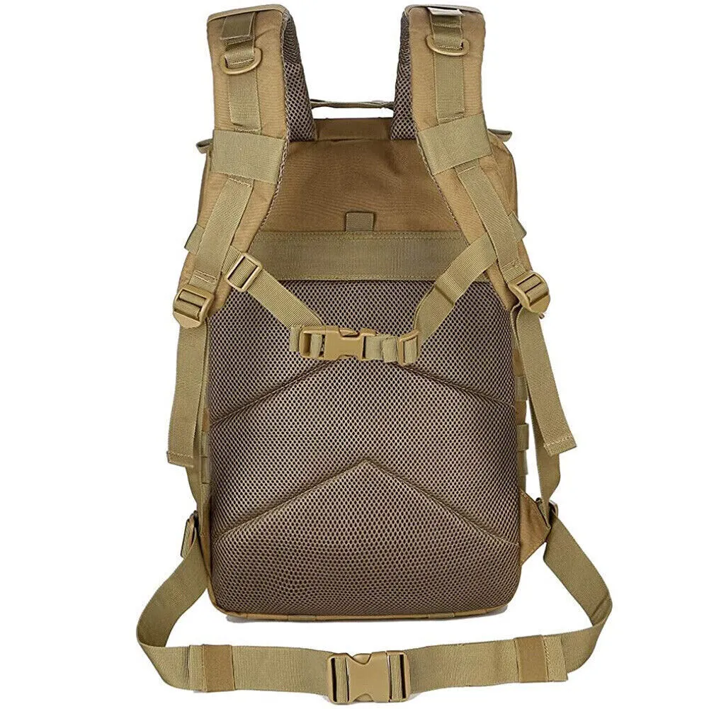 US 45L Large Military Tactical Backpacks Army Assault Pack Hiking Treek Rucksack