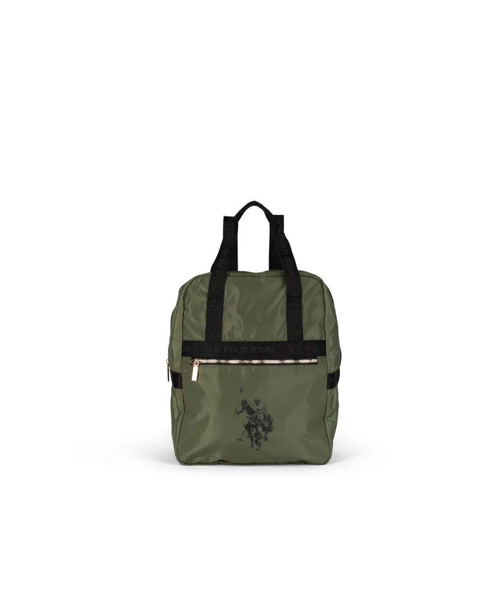 US POLO ASSN. WOMEN NEW SPORT CHIC BACKPACK NYLON IN GREEN