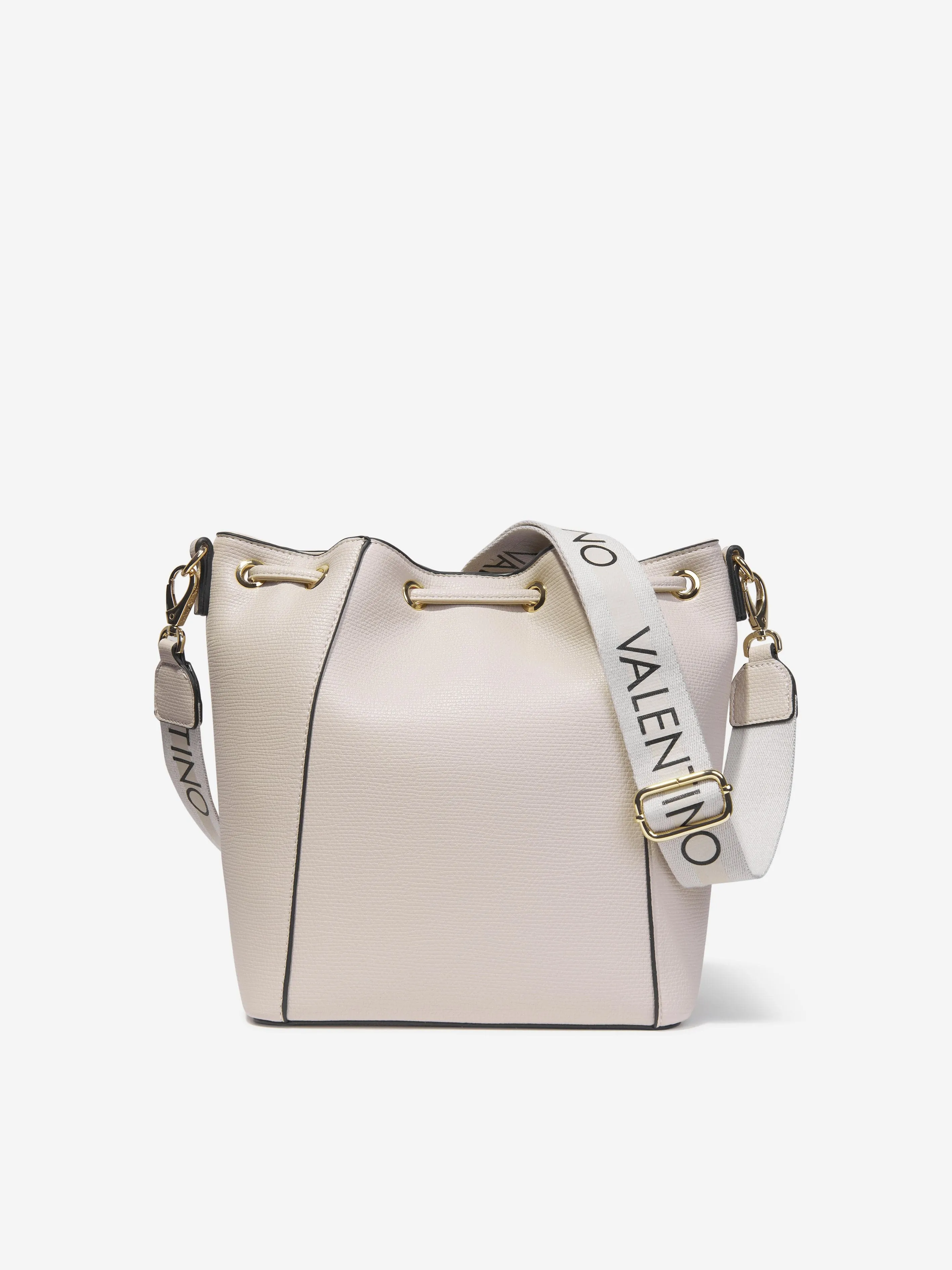 Valentino Girls Icy Re Bucket Bag in Beige