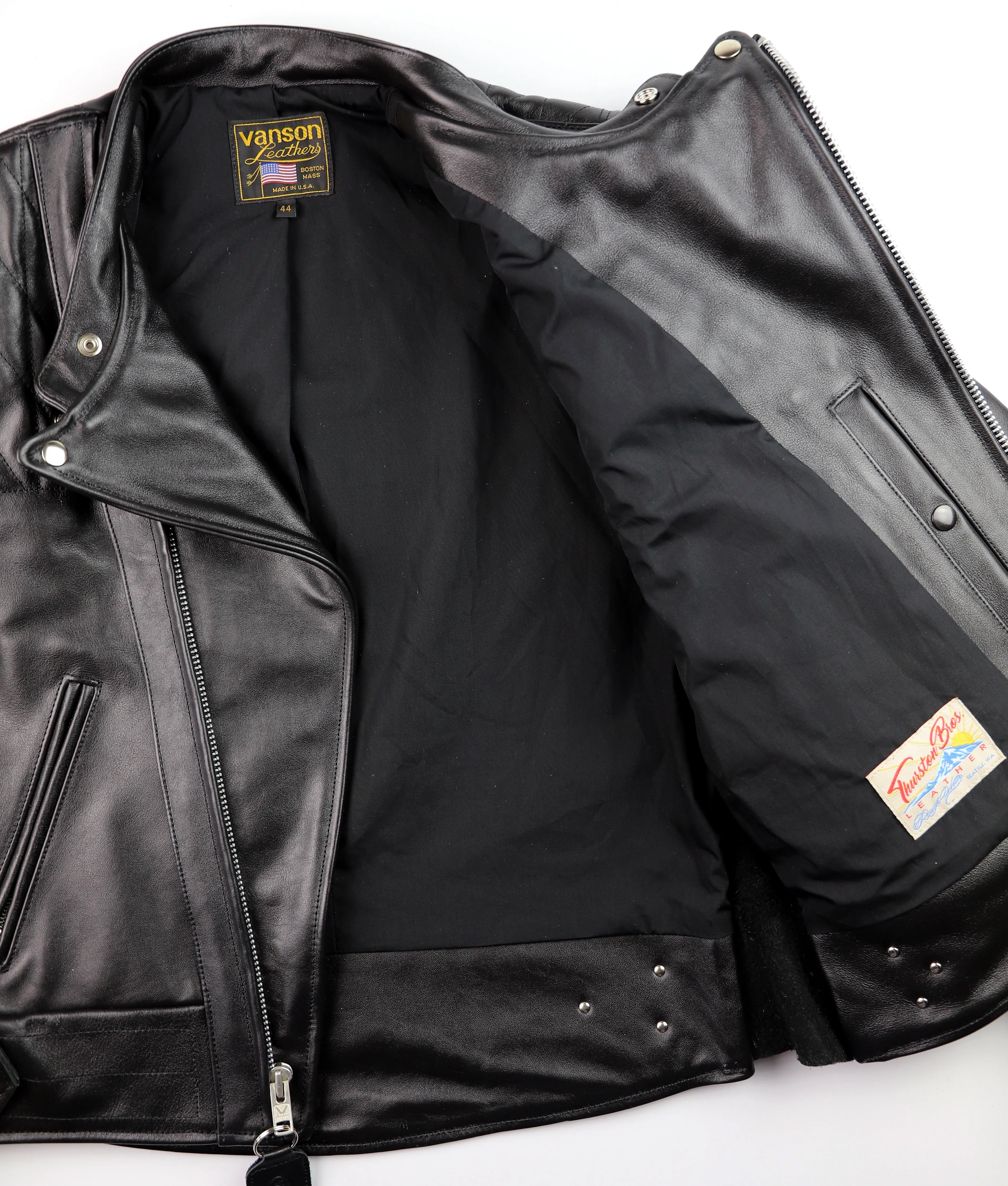 Vanson Chopper Jacket, size 44, Black Comp. Weight