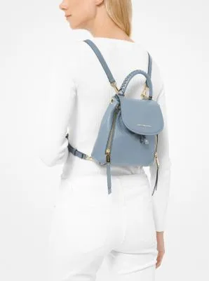 Viv Extra-Small Pebbled Leather Backpack